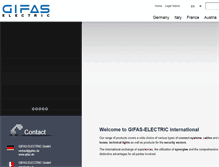 Tablet Screenshot of gifas-electric.com